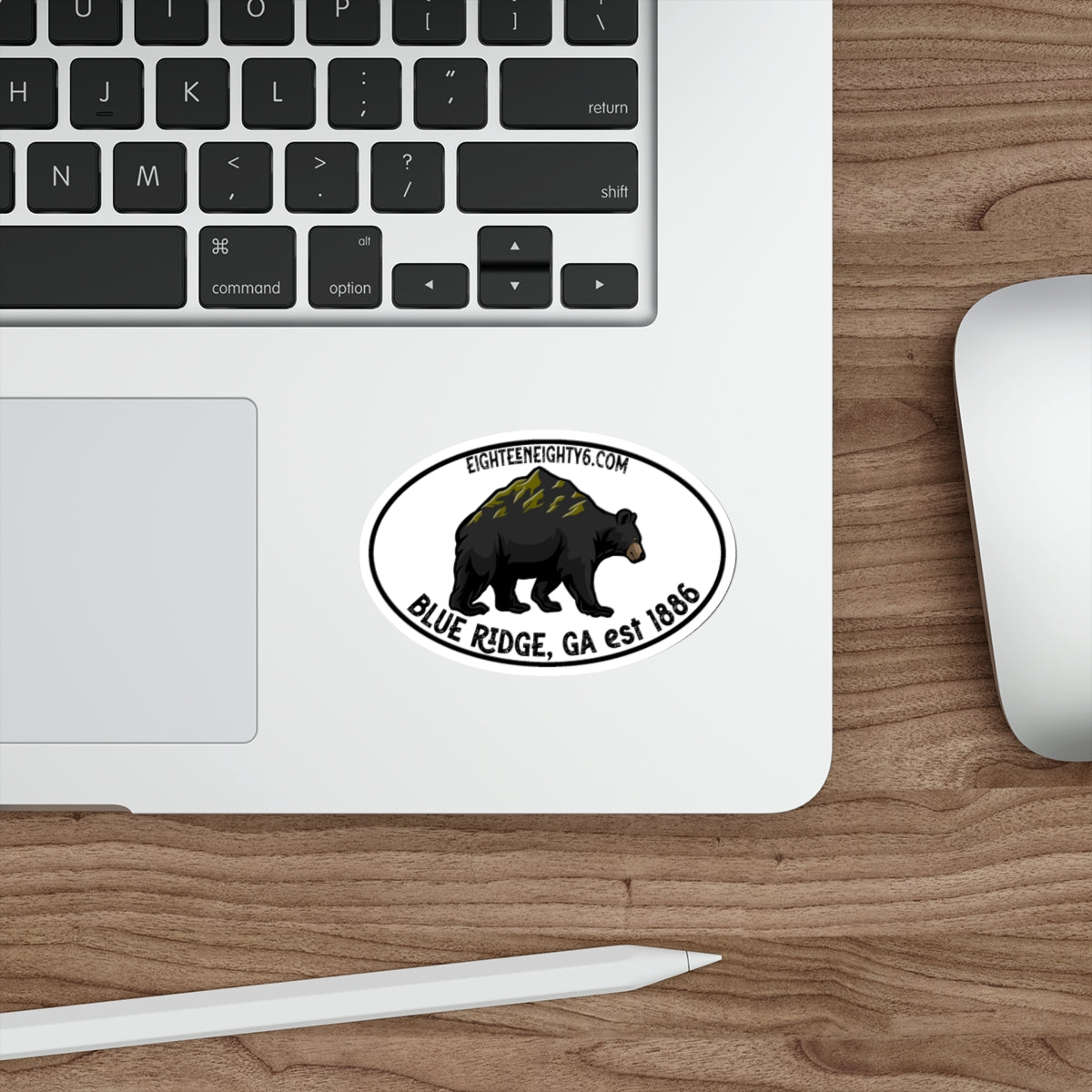 Blue Ridge Bear Die-Cut Stickers - Durable, Outdoor-Ready