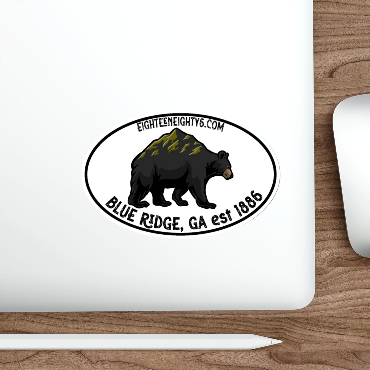 Blue Ridge Bear Die-Cut Stickers - Durable, Outdoor-Ready