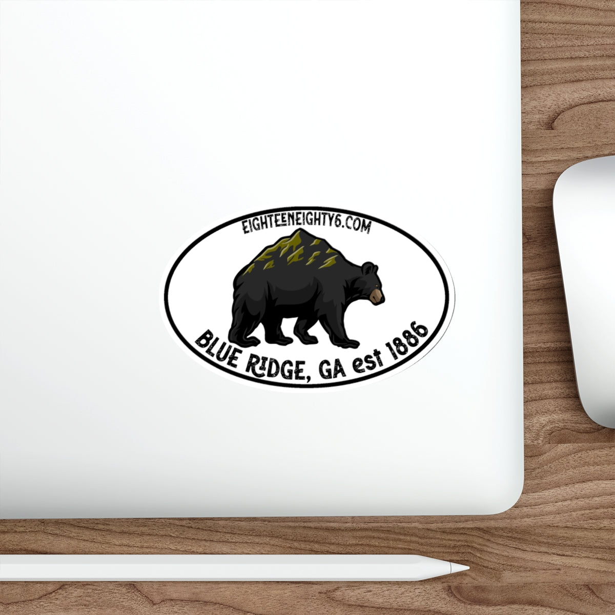 Blue Ridge Bear Die-Cut Stickers - Durable, Outdoor-Ready