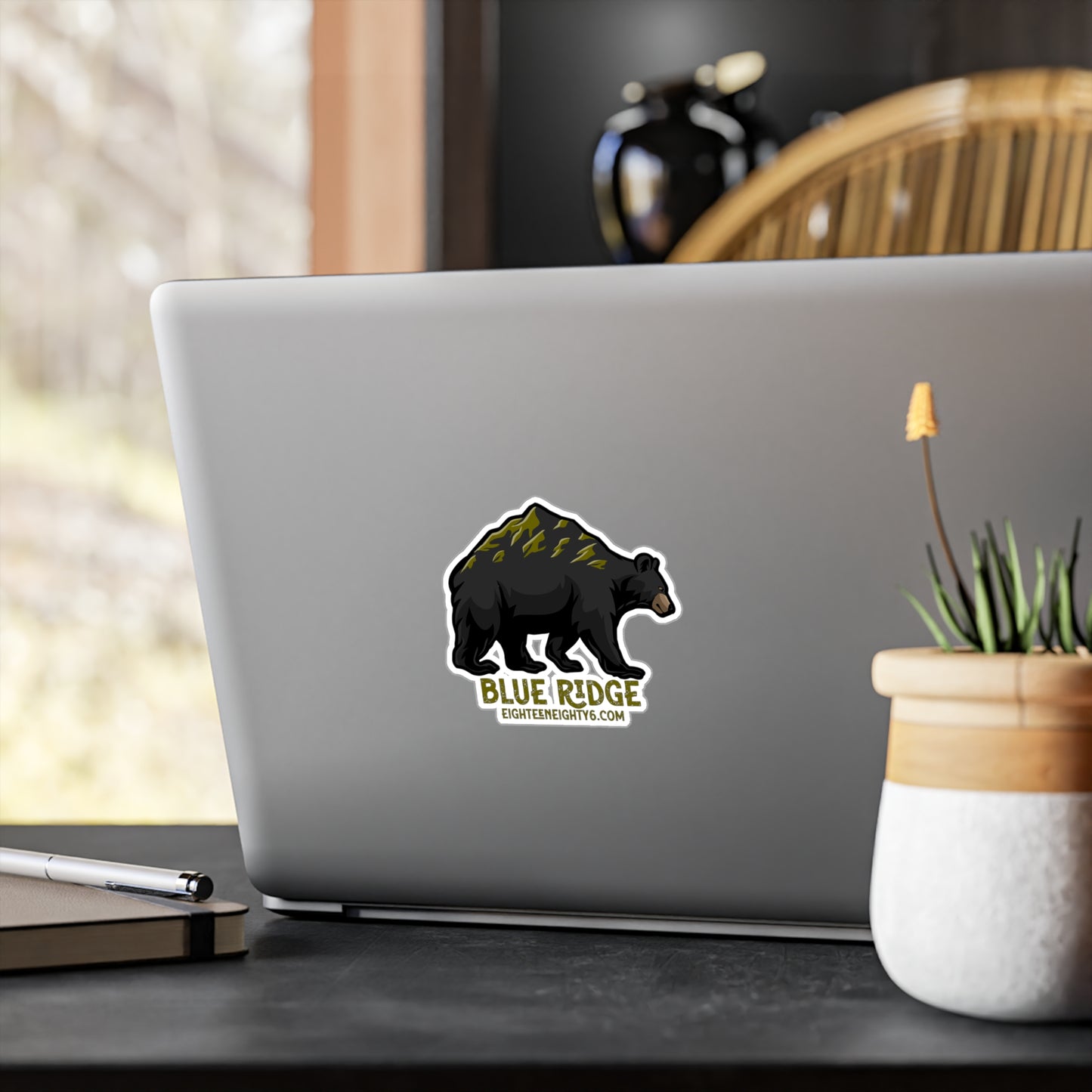 Blue Ridge Bear Vinyl Decals - Nature Inspired Stickers for Outdoors Enthusiasts