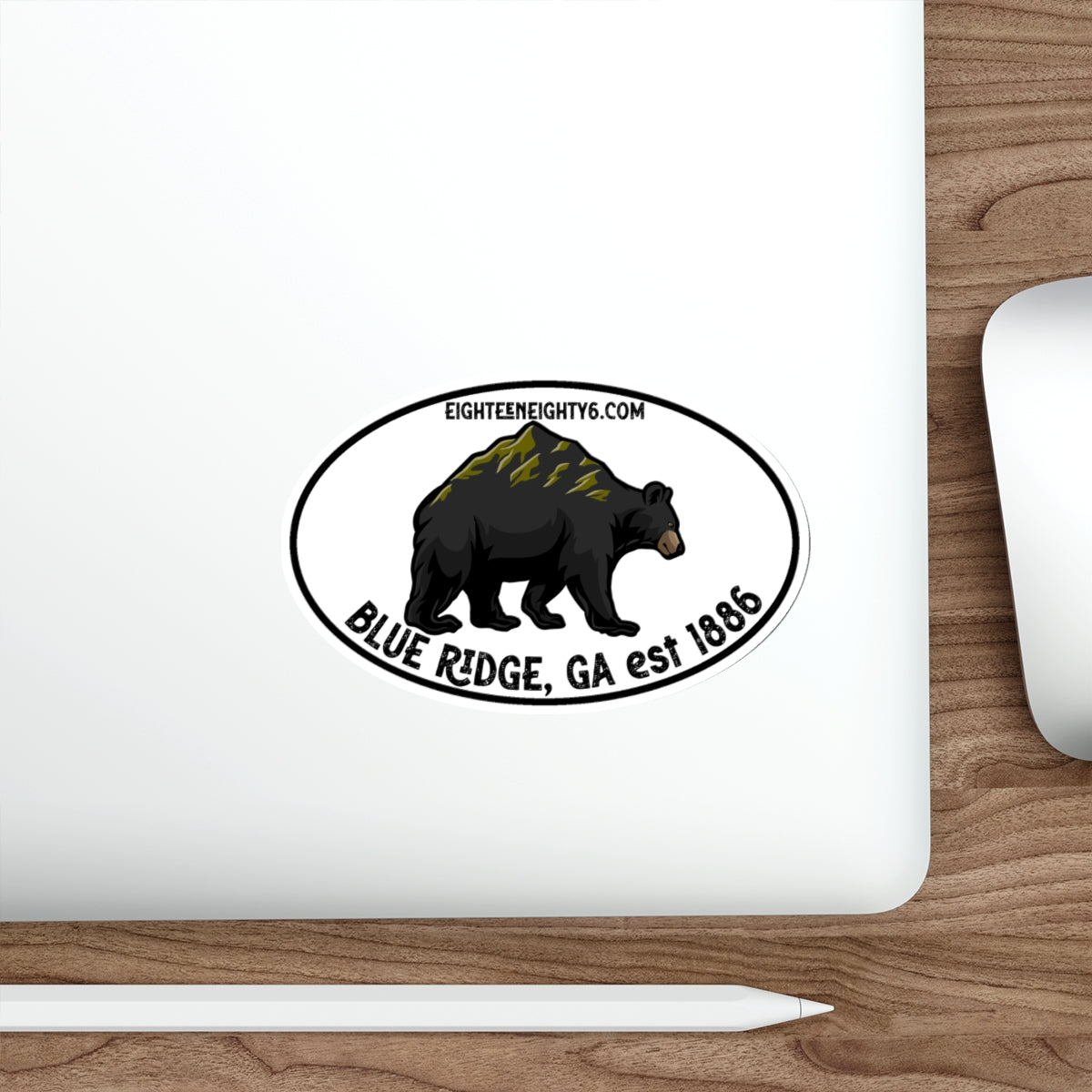 Blue Ridge Bear Die-Cut Stickers - Durable, Outdoor-Ready