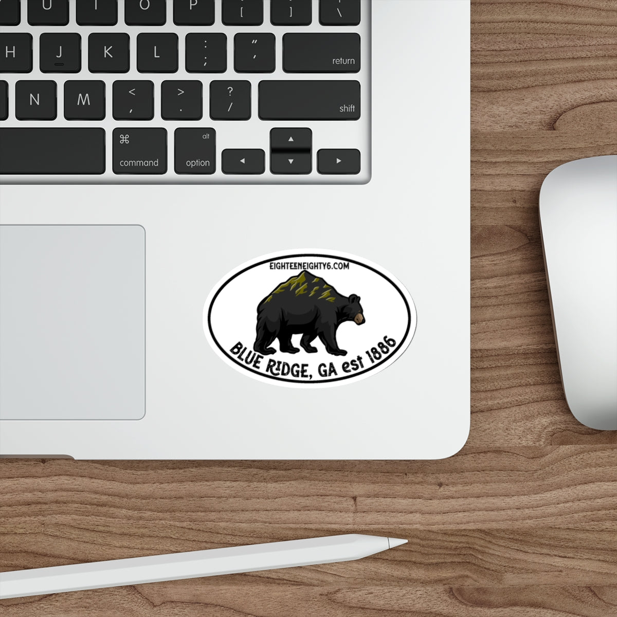 Blue Ridge Bear Die-Cut Stickers - Durable, Outdoor-Ready