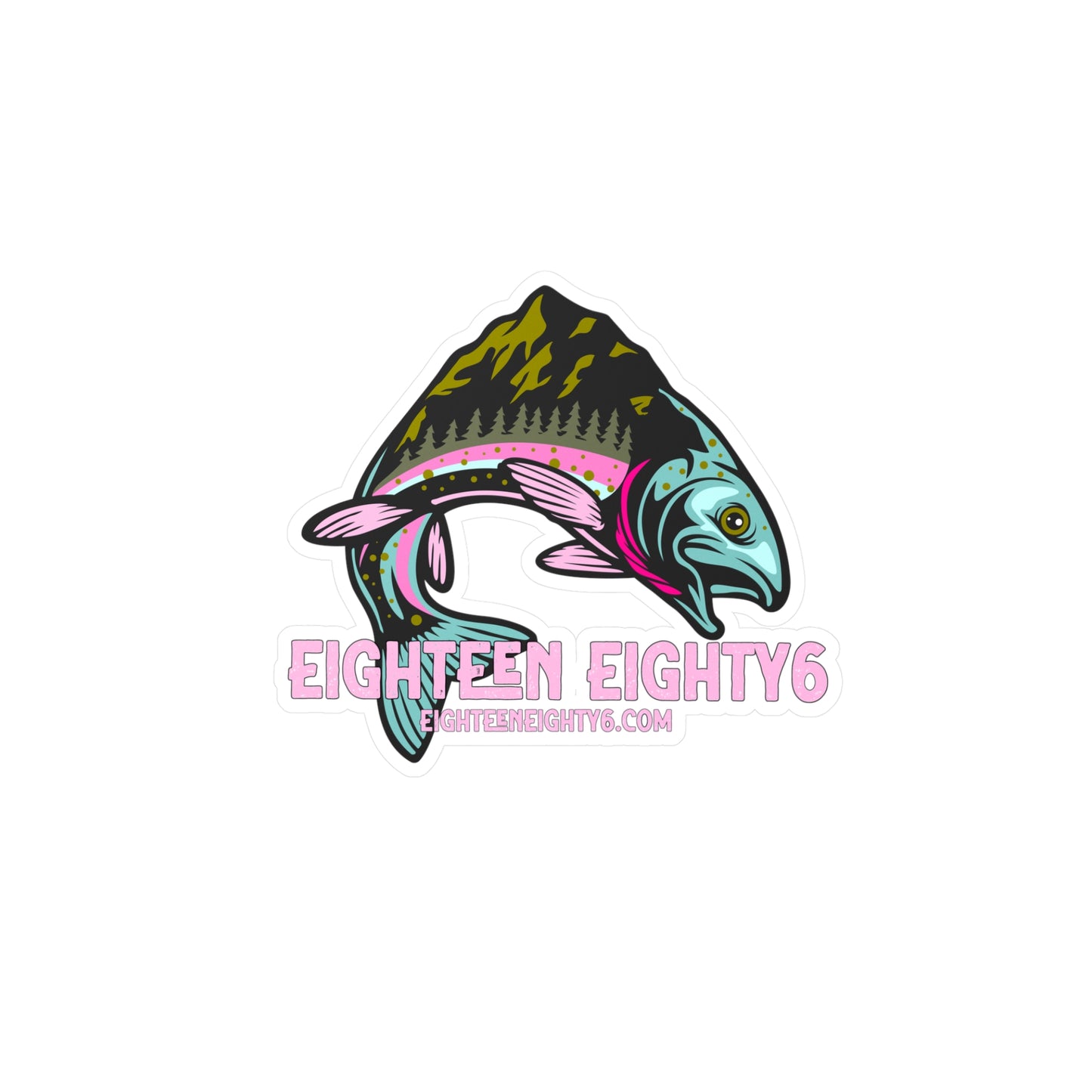 Eighteen Eighty6 Rainbow Trout Decals