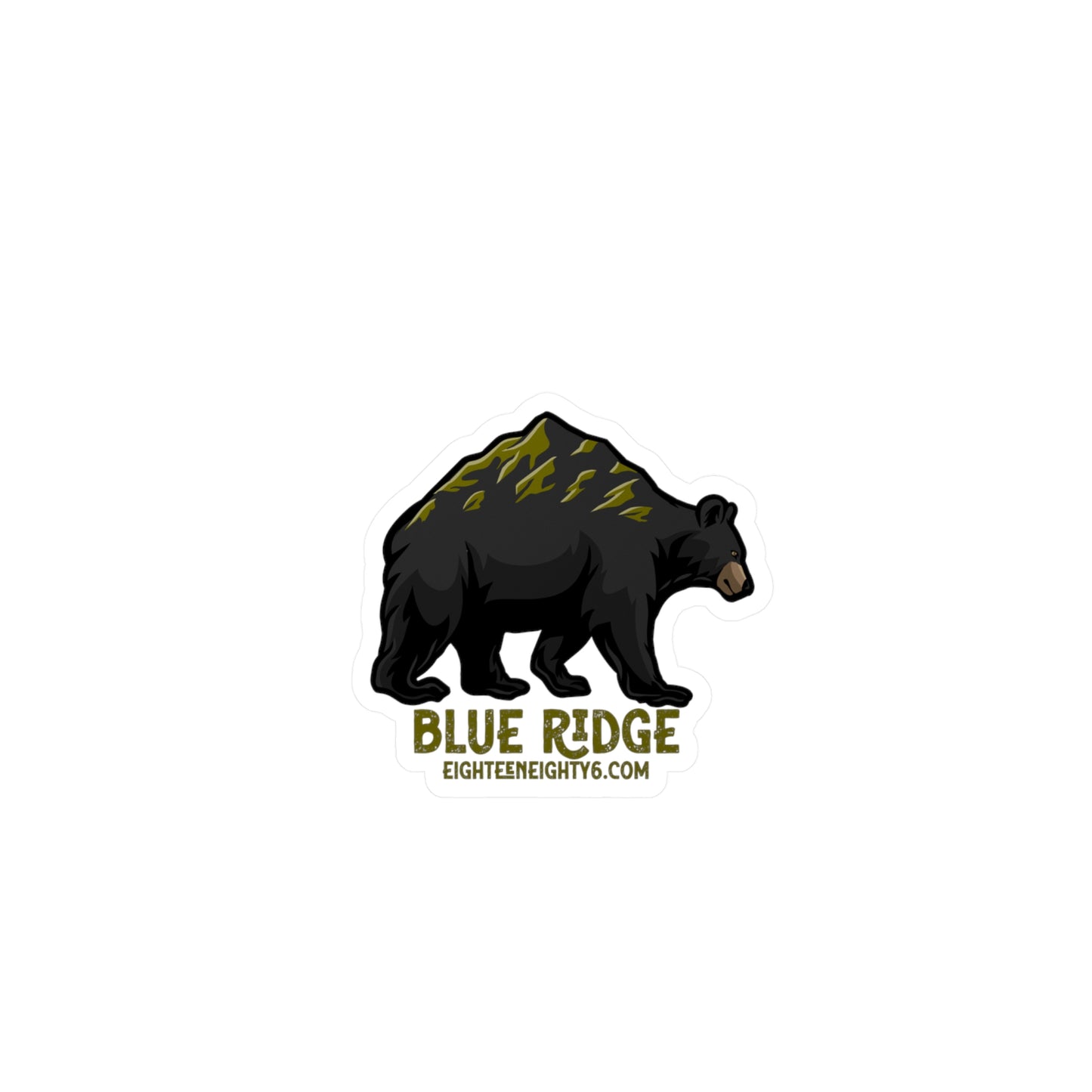 Blue Ridge Bear Vinyl Decals - Nature Inspired Stickers for Outdoors Enthusiasts