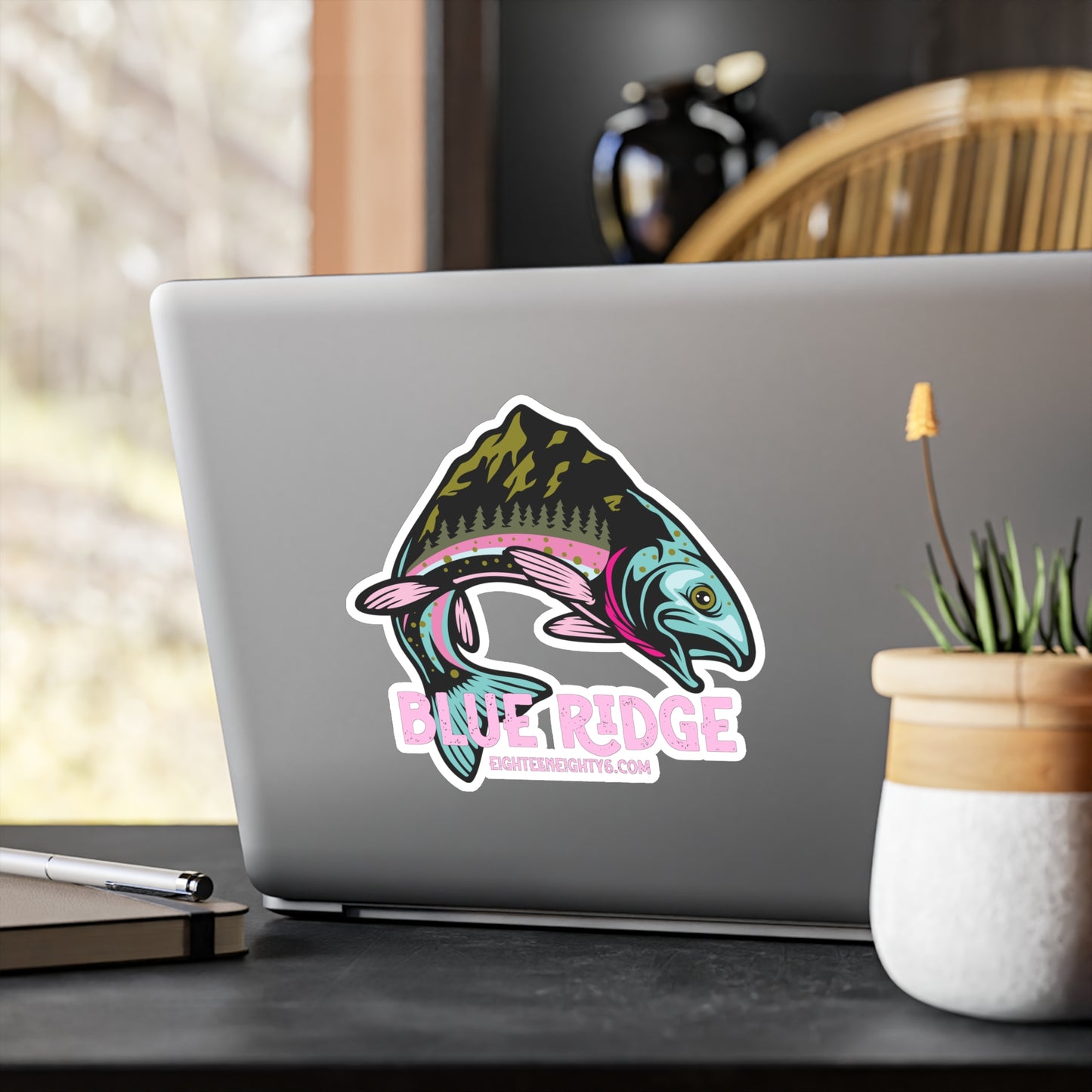 Colorful Blue Ridge Fish Vinyl Decal - Perfect for Nature Lovers & Outdoor Enthusiasts