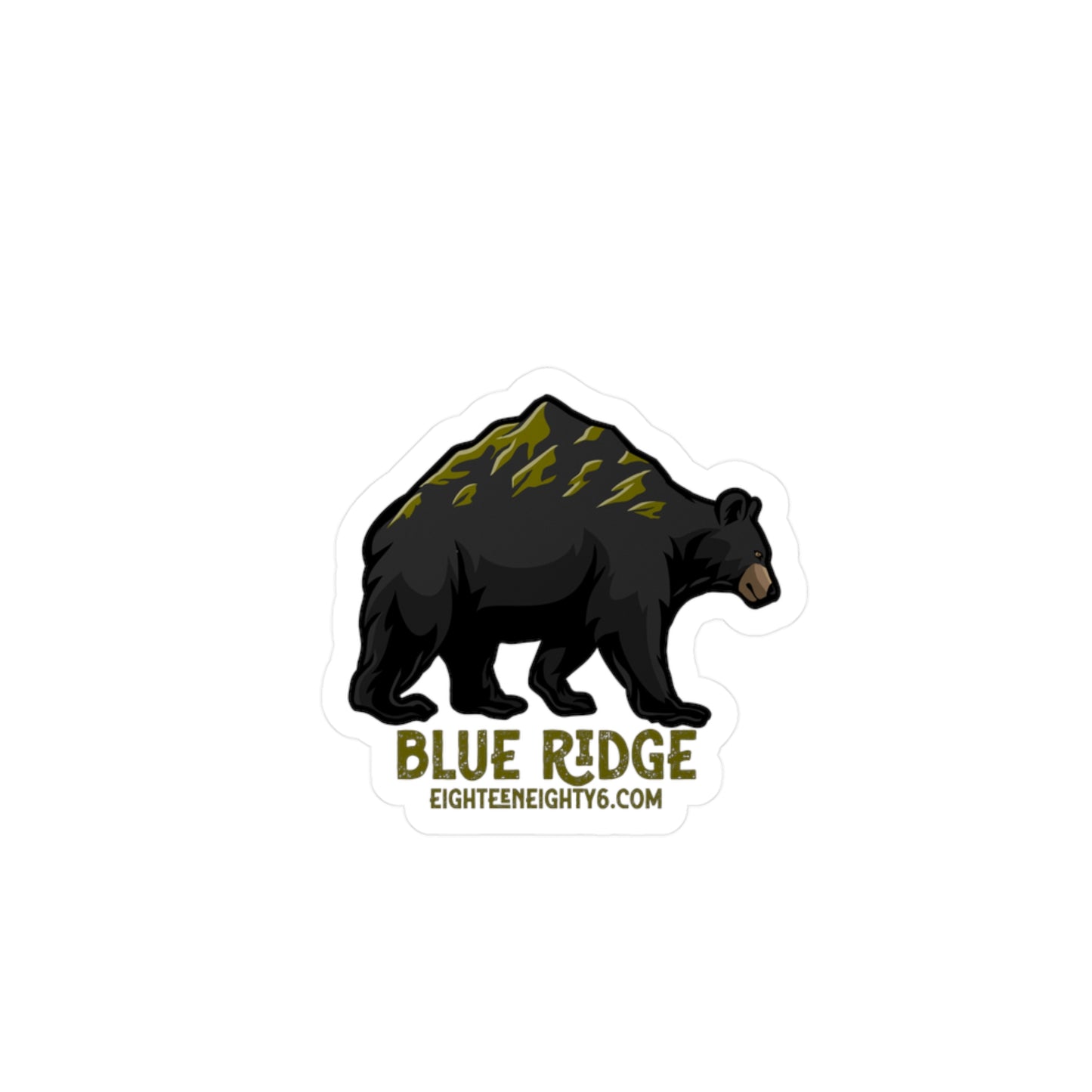 Blue Ridge Bear Vinyl Decals - Nature Inspired Stickers for Outdoors Enthusiasts