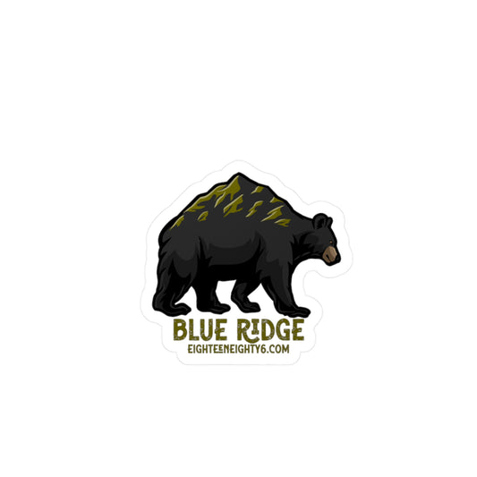 Blue Ridge Bear Vinyl Decals - Nature Inspired Stickers for Outdoors Enthusiasts