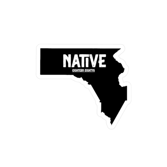 Native Eighteen Eighty Kiss-Cut Vinyl Decals - Stylish State Stickers for Personalization