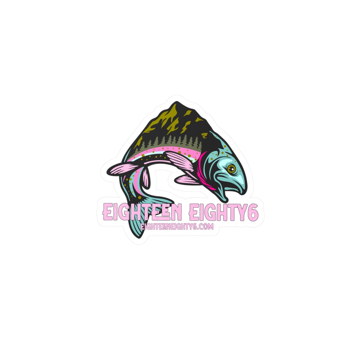 Eighteen Eighty6 Rainbow Trout Decals