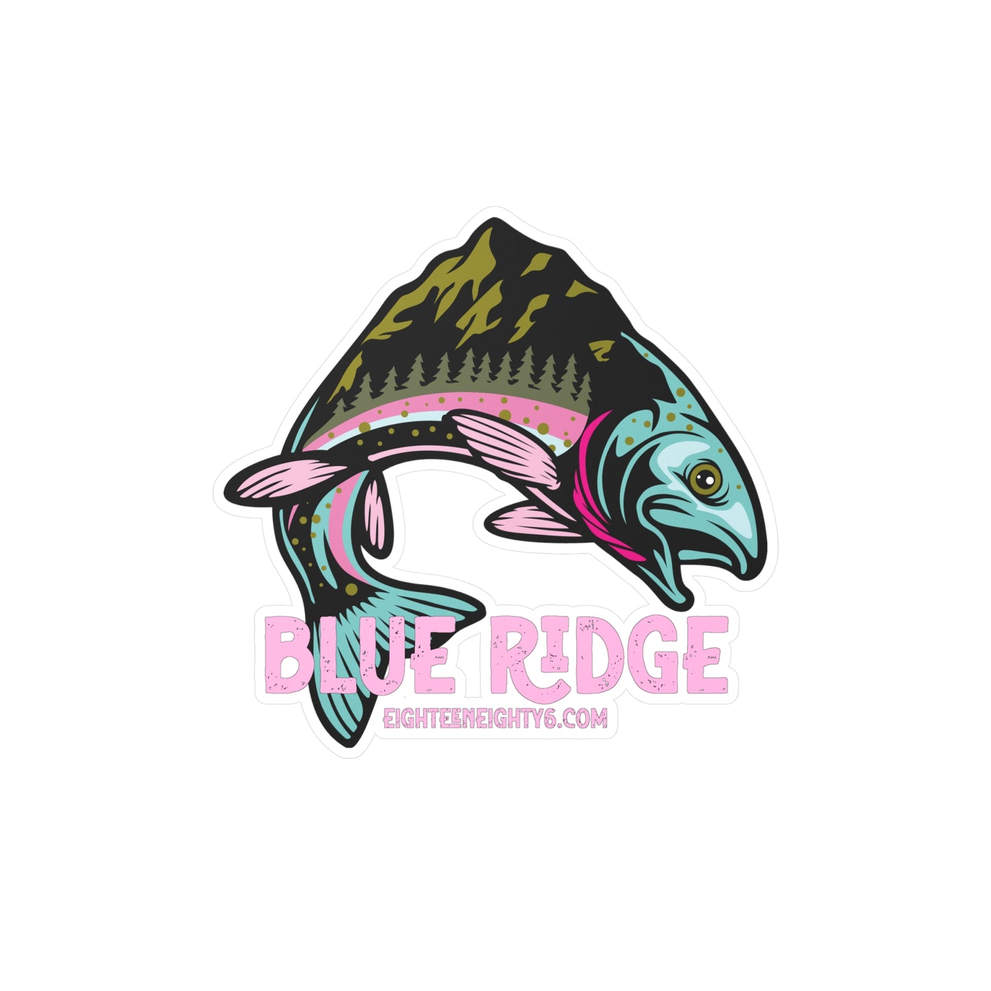 Colorful Blue Ridge Fish Vinyl Decal - Perfect for Nature Lovers & Outdoor Enthusiasts