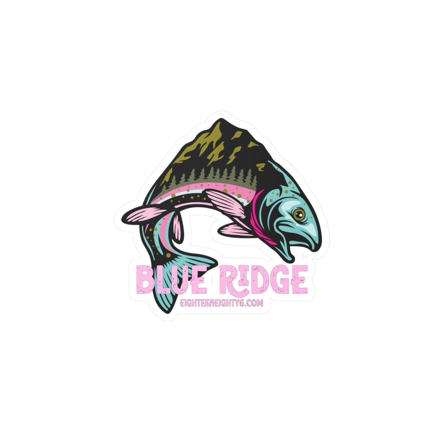 Colorful Blue Ridge Fish Vinyl Decal - Perfect for Nature Lovers & Outdoor Enthusiasts