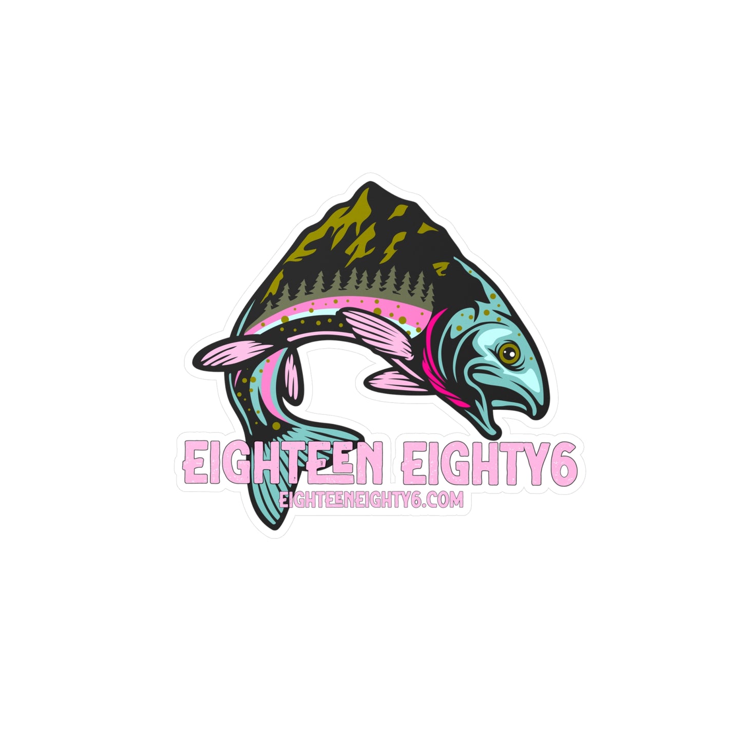 Eighteen Eighty6 Rainbow Trout Decals