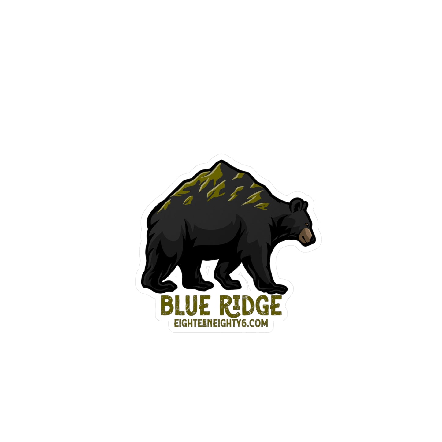 Blue Ridge Bear Vinyl Decals - Nature Inspired Stickers for Outdoors Enthusiasts