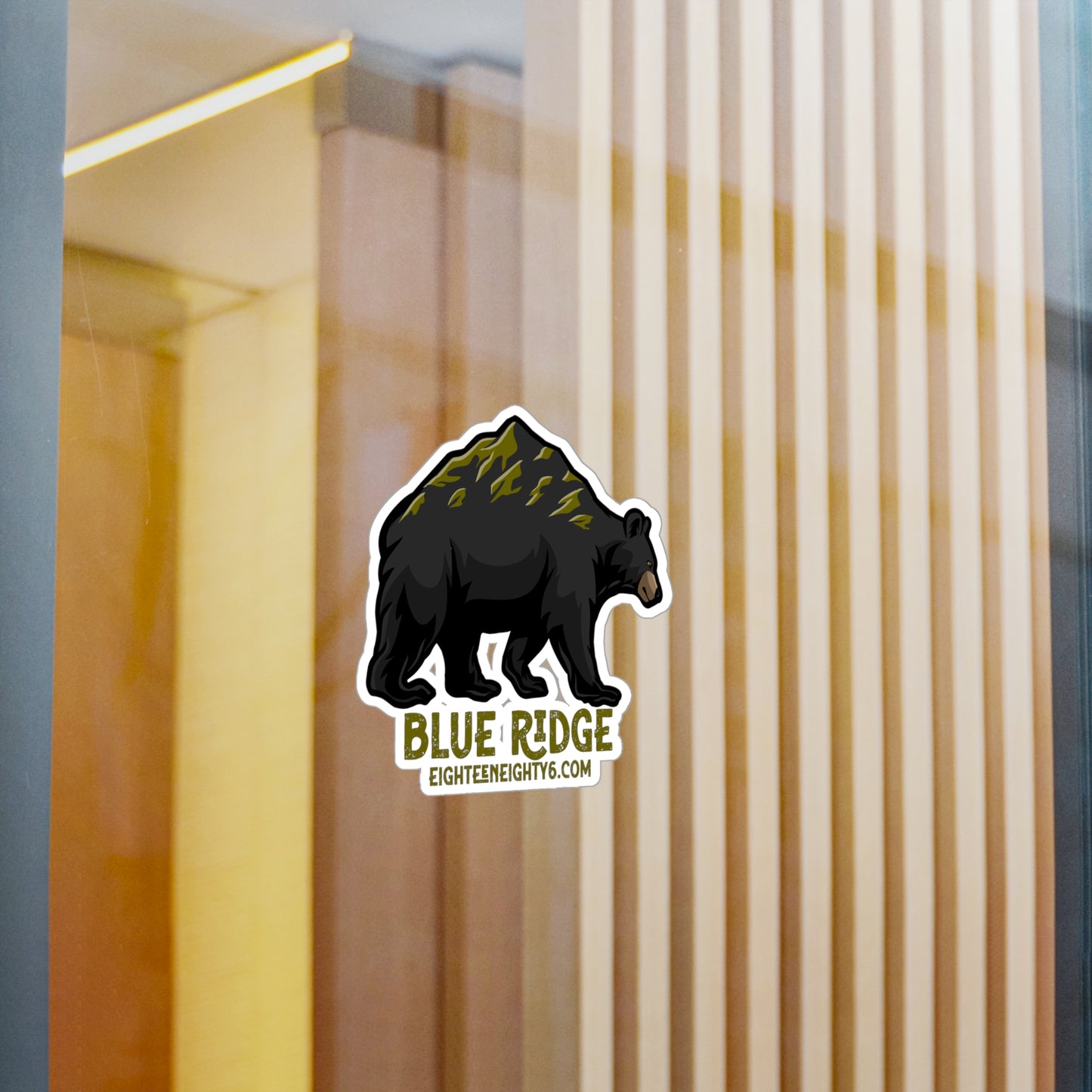 Blue Ridge Bear Vinyl Decals - Nature Inspired Stickers for Outdoors Enthusiasts