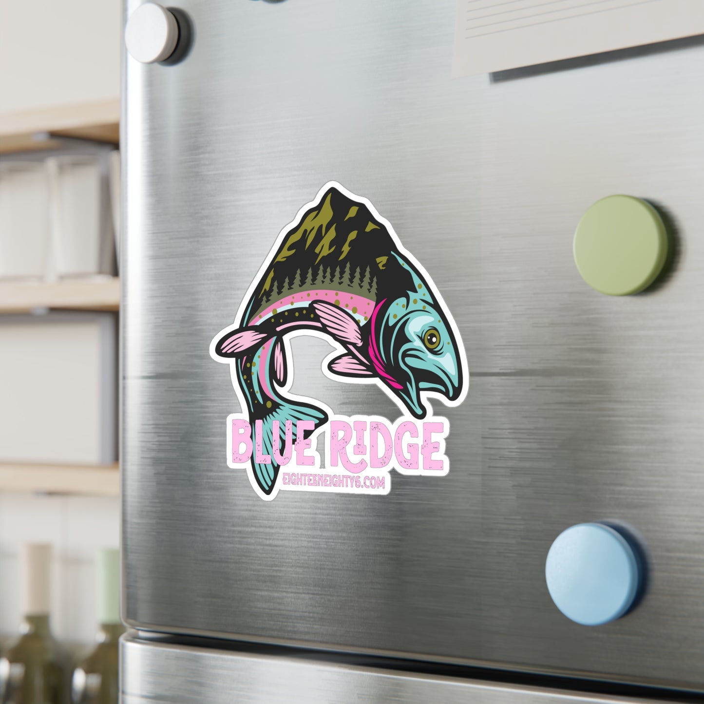 Colorful Blue Ridge Fish Vinyl Decal - Perfect for Nature Lovers & Outdoor Enthusiasts
