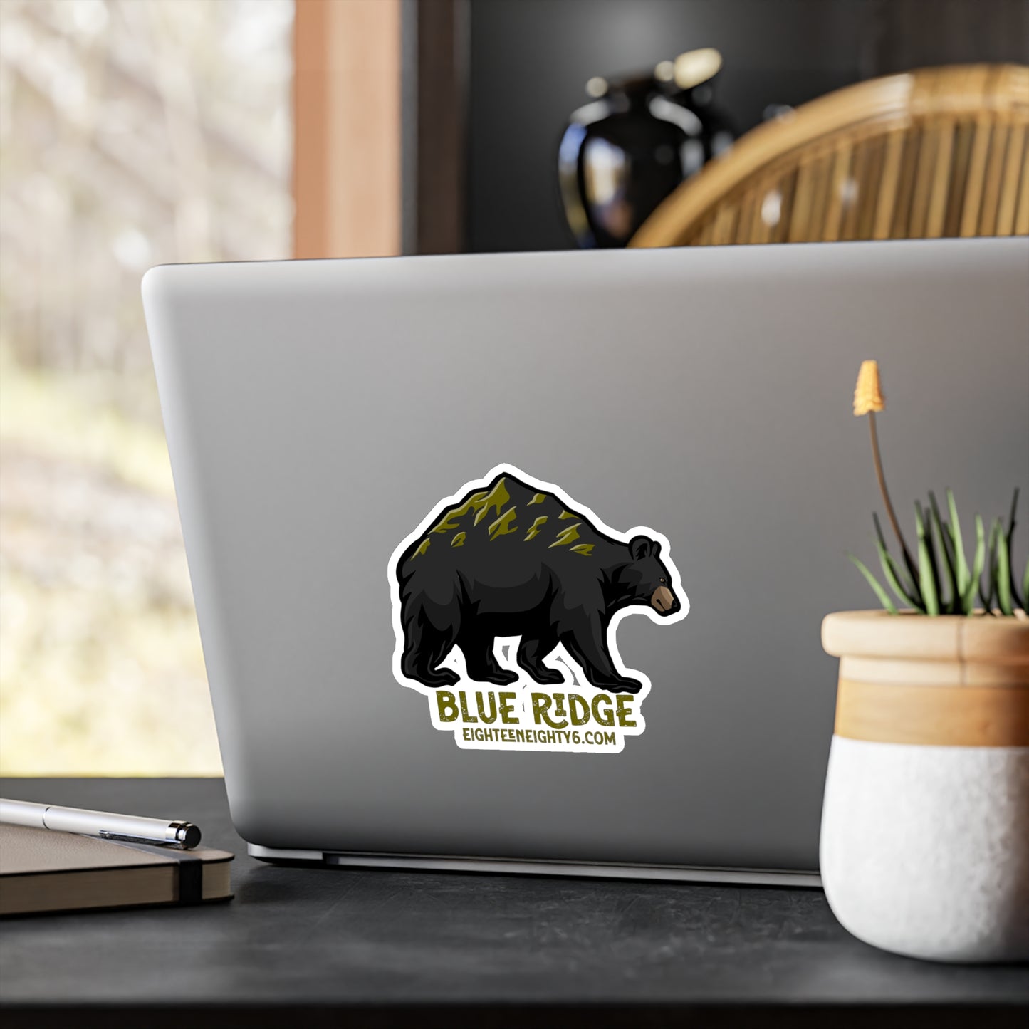 Blue Ridge Bear Vinyl Decals - Nature Inspired Stickers for Outdoors Enthusiasts