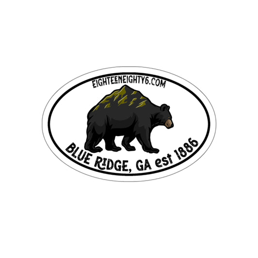Blue Ridge Bear Die-Cut Stickers - Durable, Outdoor-Ready