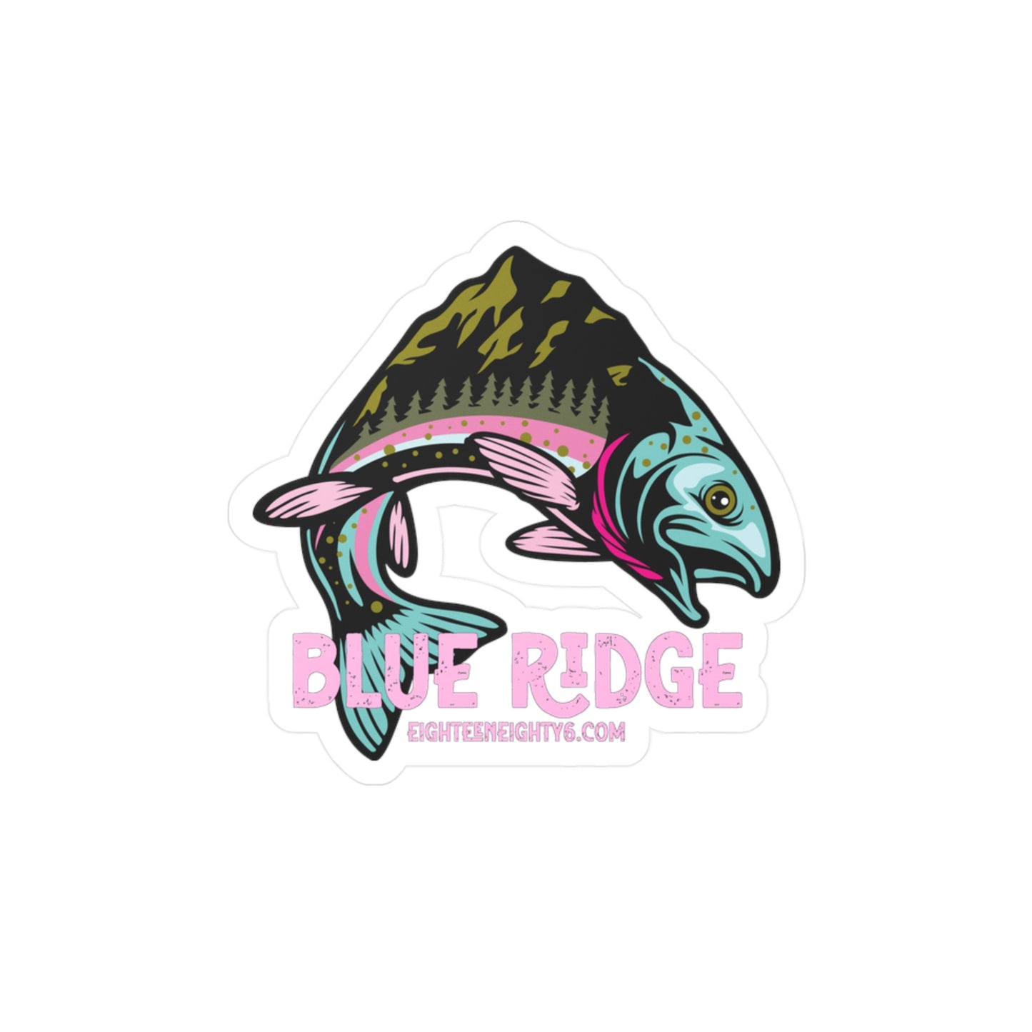 Colorful Blue Ridge Fish Vinyl Decal - Perfect for Nature Lovers & Outdoor Enthusiasts