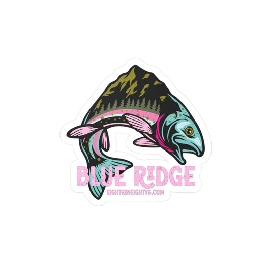 Colorful Blue Ridge Fish Vinyl Decal - Perfect for Nature Lovers & Outdoor Enthusiasts